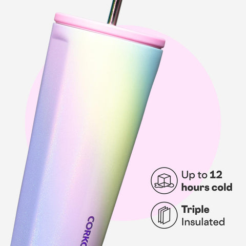 Corkcicle pajilla cerámica recubierta: sorbos suaves y reutilizable en cualquier ocasión.
