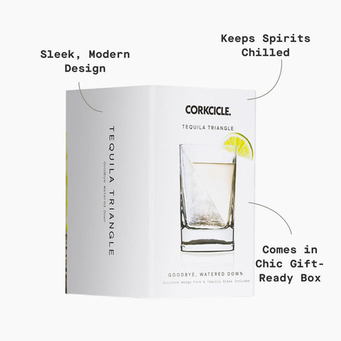 Corkcicle cuña de hielo integrada para enfriar sin diluir.