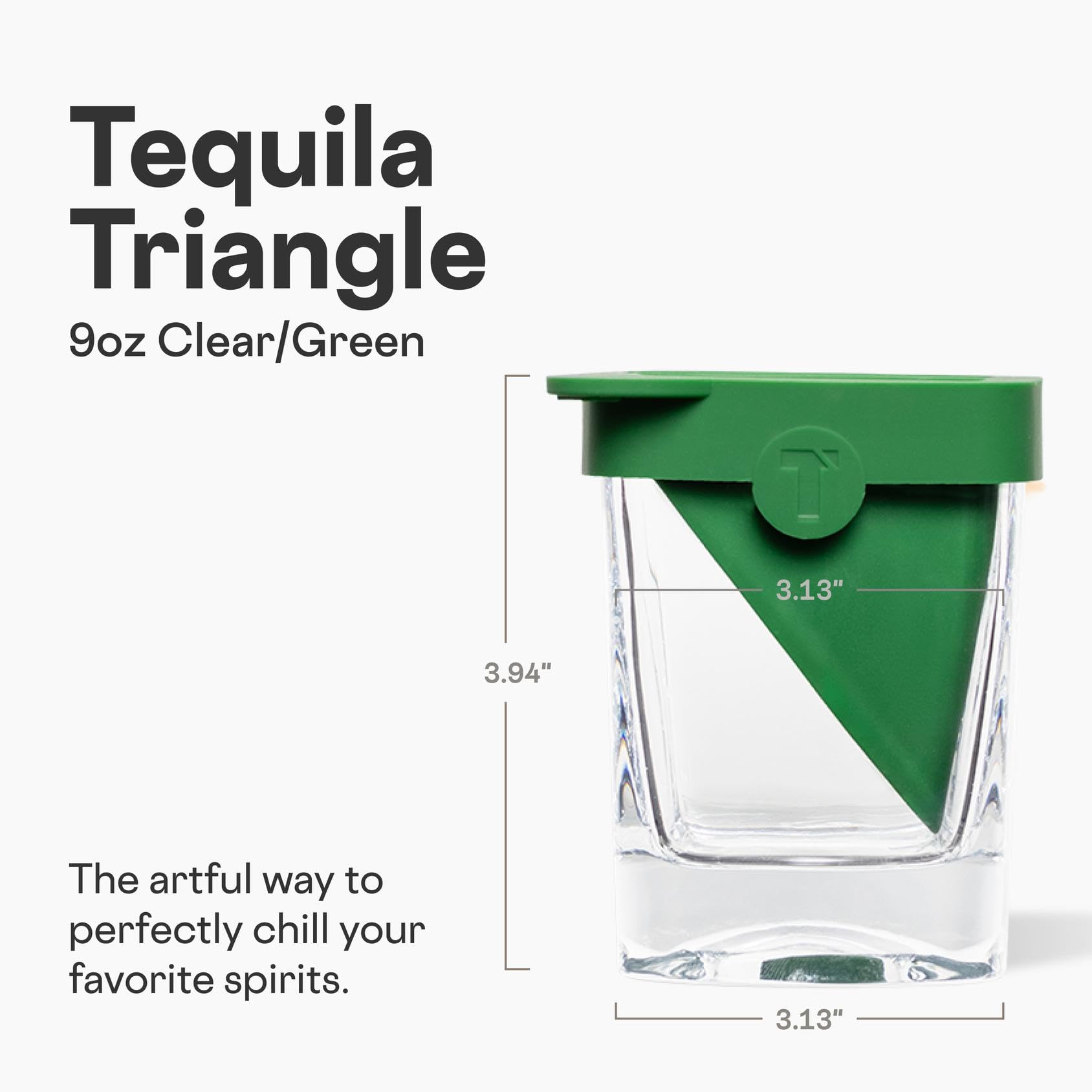Corkcicle Glass con molde de hielo de silicona mantiene la temperatura sin diluir.