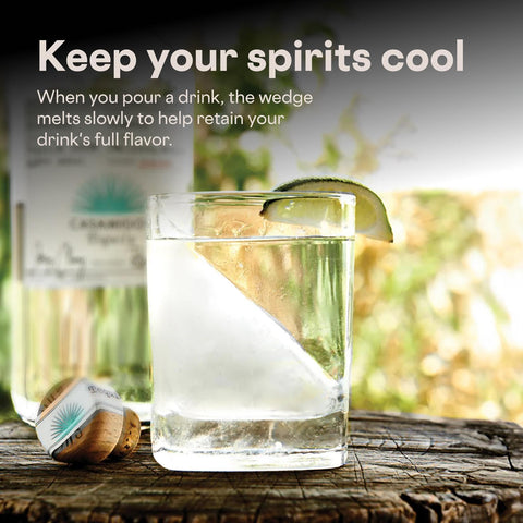Corkcicle para tequila con enfriamiento sin derretimiento.