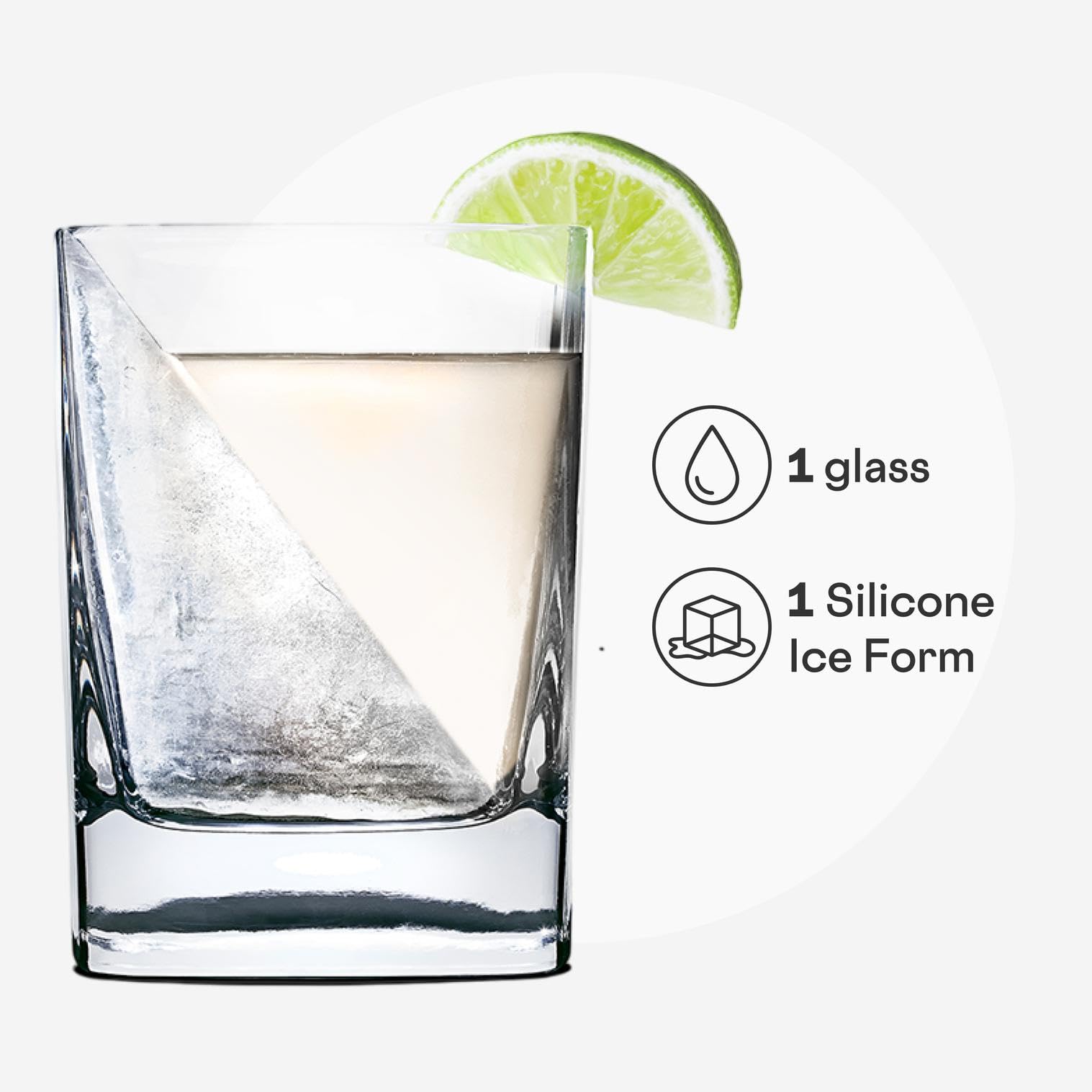 Vaso elegante de Corkcicle para whiskey y tequila, ideal para disfrutar sin prisa.