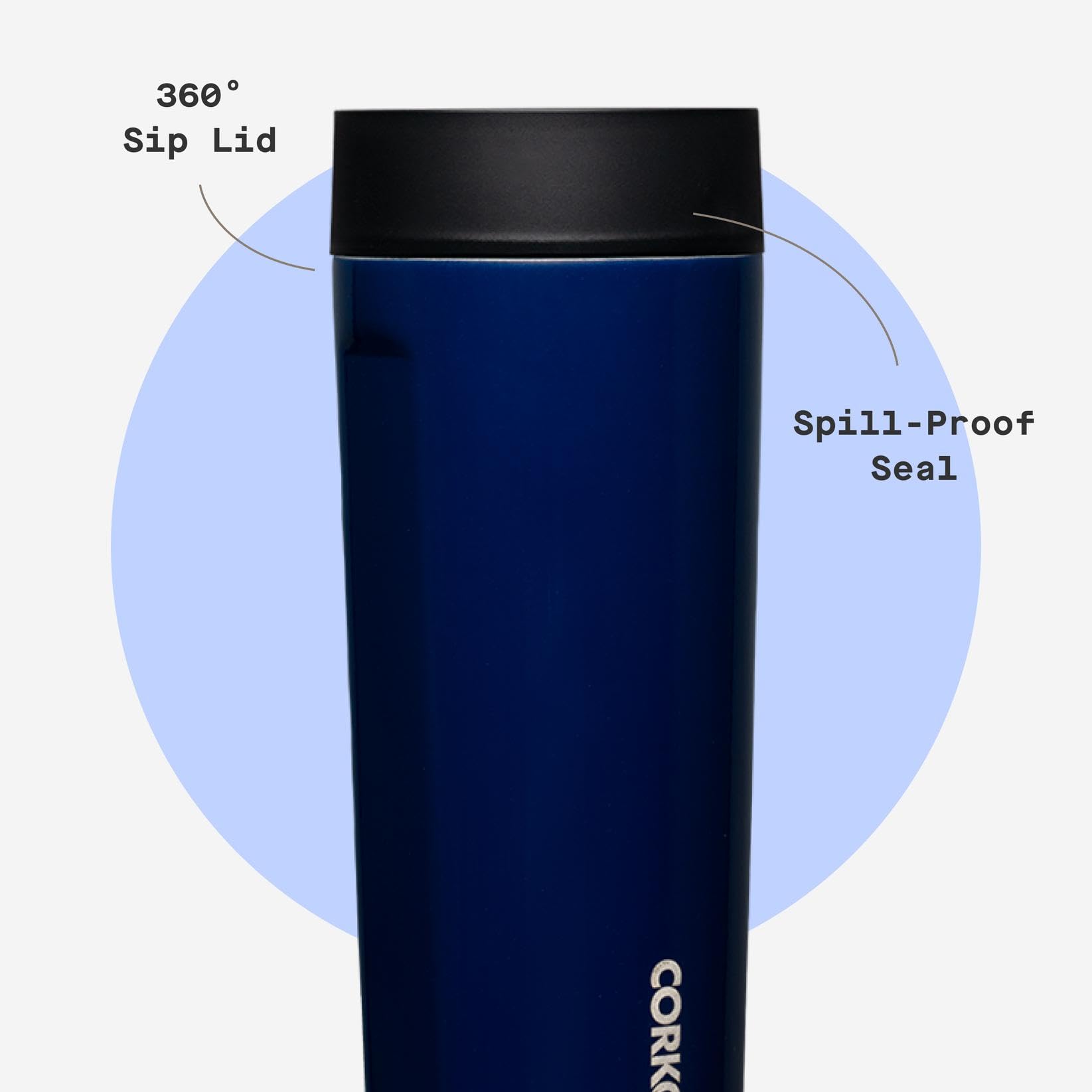 Corkcicle Commuter Cup, regalo navideño elegante para amantes del café.