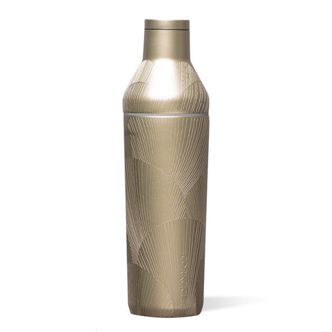 Corkcicle Shaker de cocteles en acero inoxidable mantiene la bebida fría.