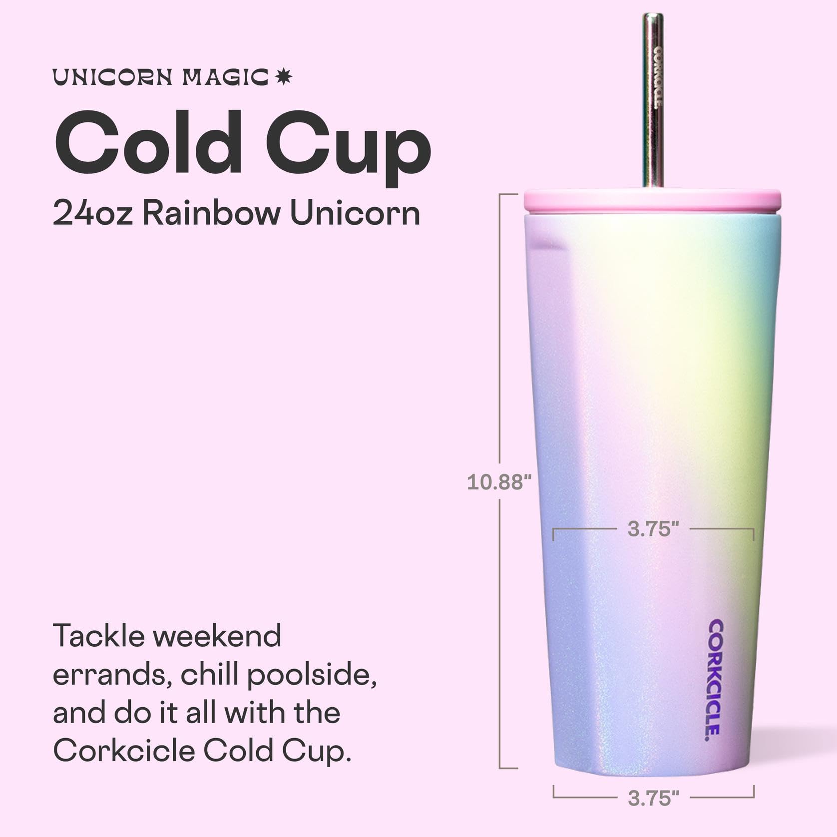 Corkcicle tapa sin derrames: cierre seguro para evitar fugas durante el transporte.