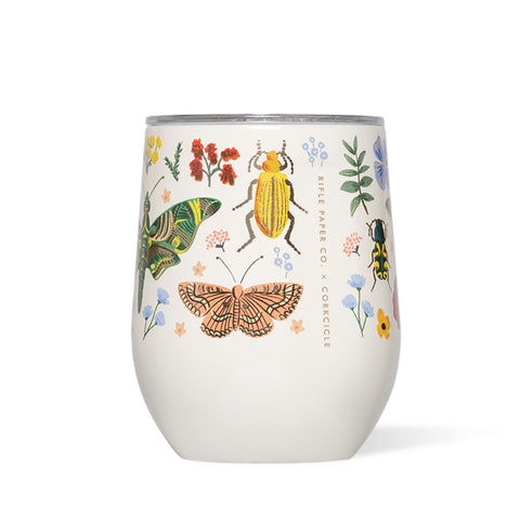 Vaso Corkcicle insulado Curio Cream para mantener bebidas frías.