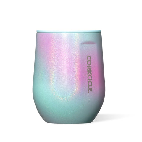 Corkcicle vaso sin tallo con aislamiento triple que mantiene bebidas frías.