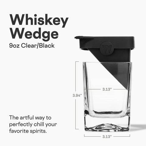 Corkcicle Whiskey Wedge vaso estilo clásico para beber con elegancia.