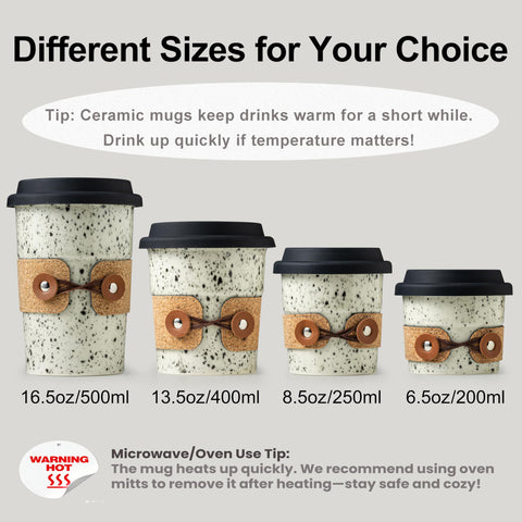 Cormomu Capacidad 250 ml, tamaño perfecto para latte o té en ruta