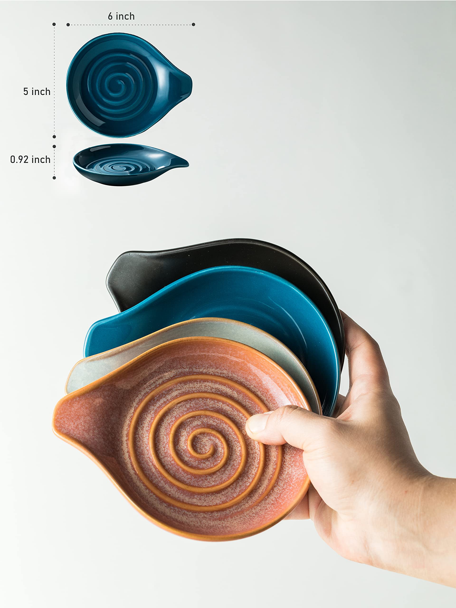 Cormomu detalle cerámica azul, acabado brillante para cocina con estilo campo.