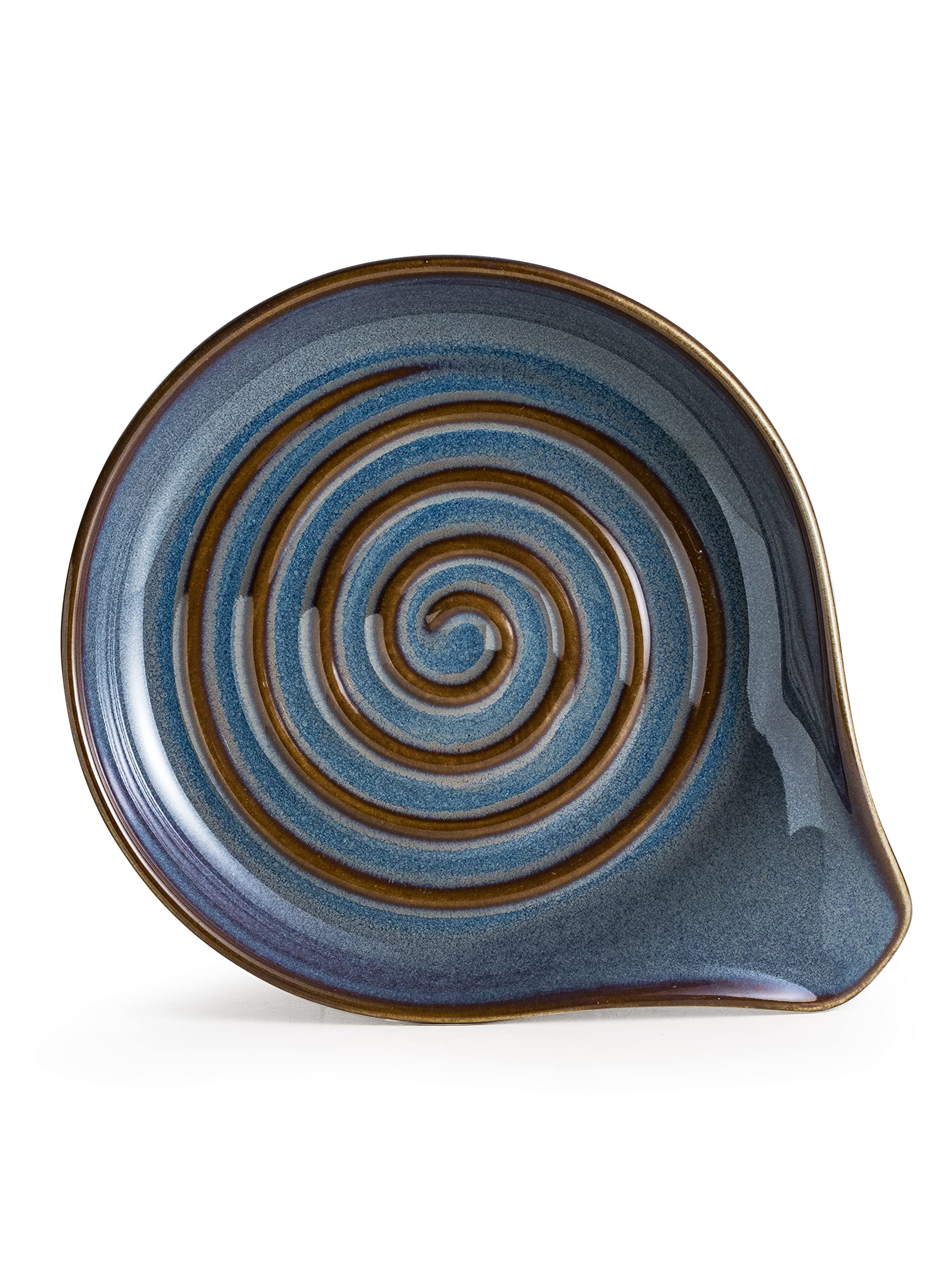 Cormomu portacucharas cerámico, diseño reactivo espiral que añade elegancia a la encimera.