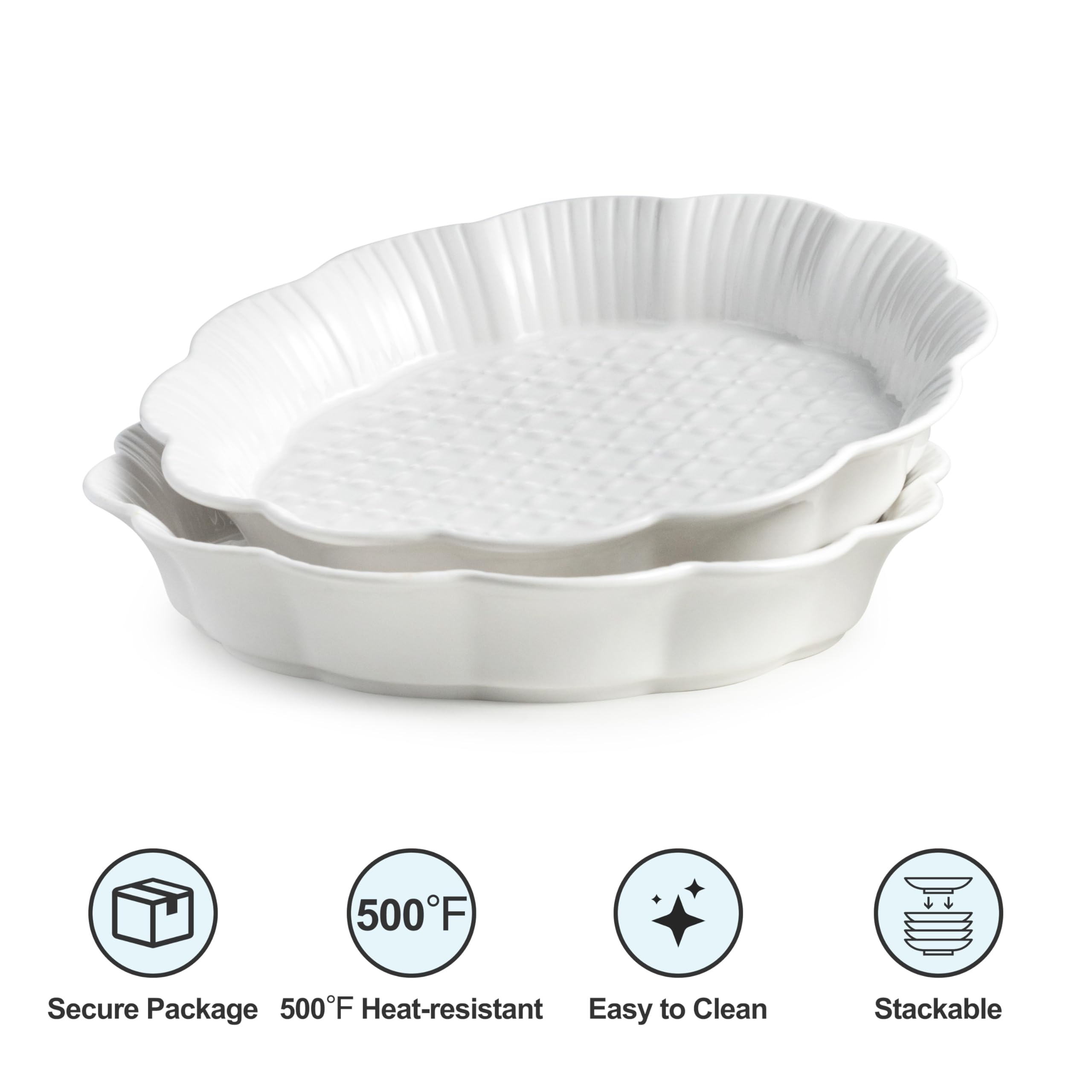 Cormomu plato pie cerámico glazeado, superficie antiadherente para limpieza fácil.