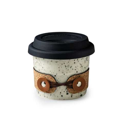 Cormomu Taza de café cerámica con tapa, sabor auténtico en cada sorbo