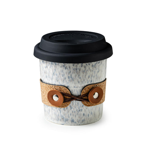 Cormomu taza de café con tapa, ideal para viajar y evitar derrames