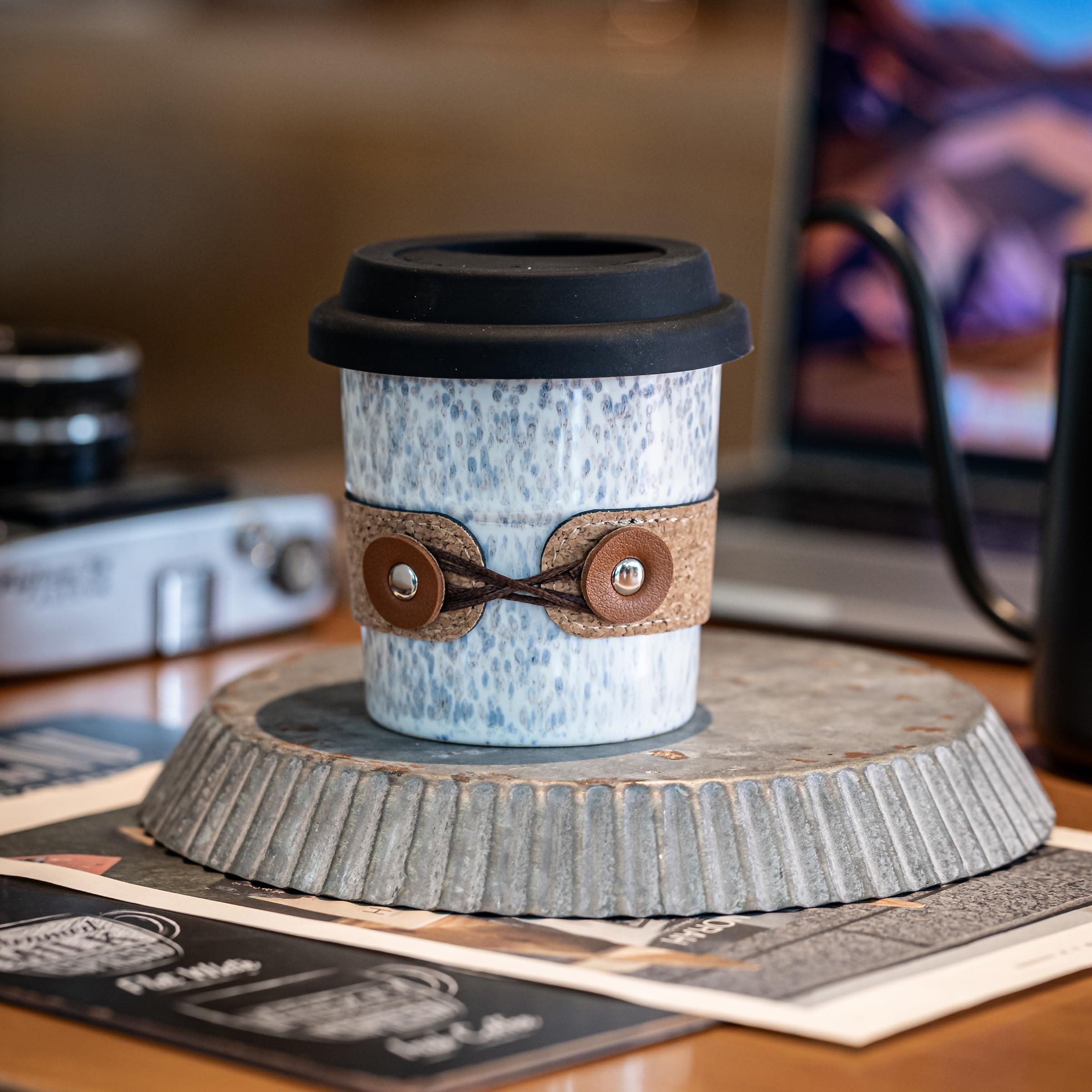 Taza Cormomu apta para microondas para calentar bebidas rápidamente