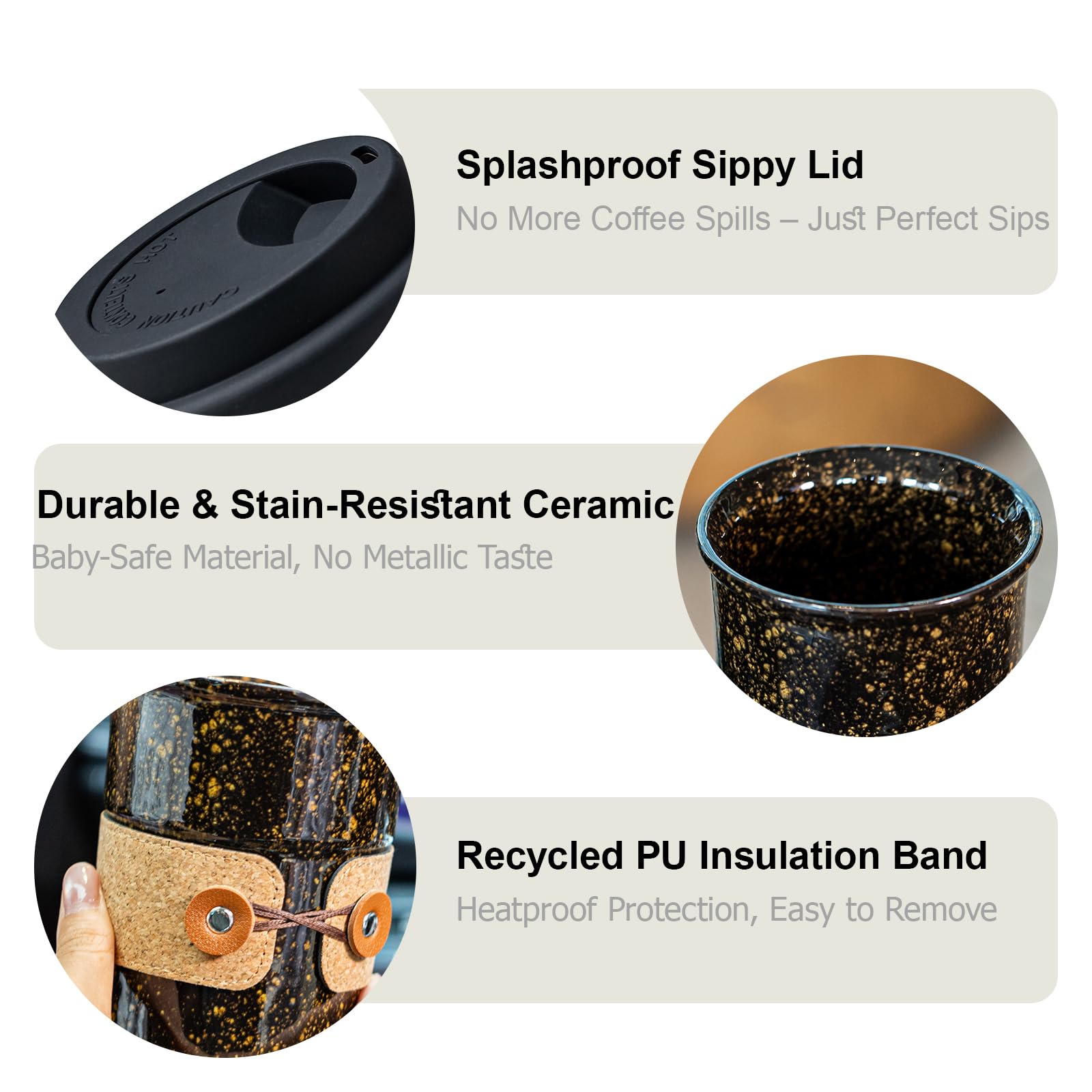 Cormomu Taza Café Microondas y Lavavajillas: apta para uso diario.