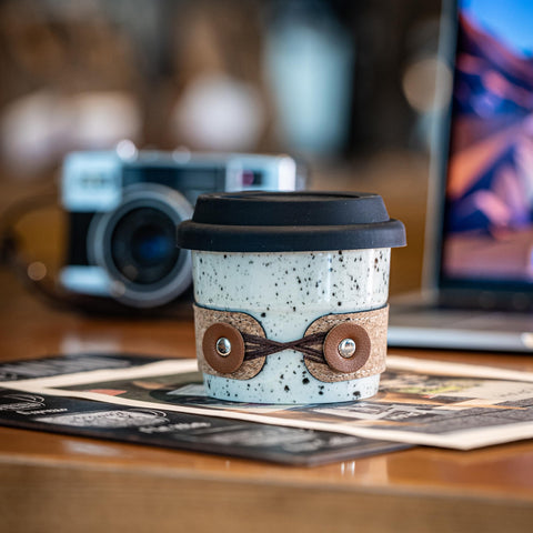 Cormomu Taza de viaje compacta de 200 ml, perfecta para espresso o té