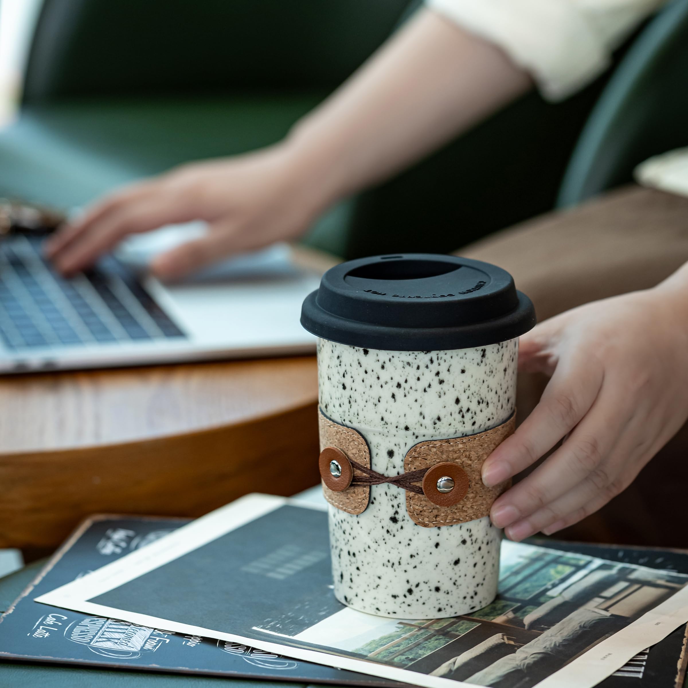 Cormomu Taza ceramica con textura suave para uso diario