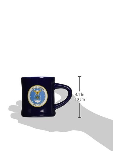 Taza Cornell azul capacidad 8oz perfecta para té y café