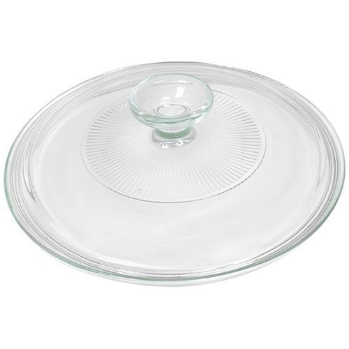CorningWare Blanco Francés con tapa de vidrio acanalada, ideal para cocinar y servir