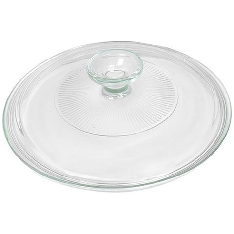 CorningWare Blanco Francés con tapa de vidrio acanalada, ideal para cocinar y servir