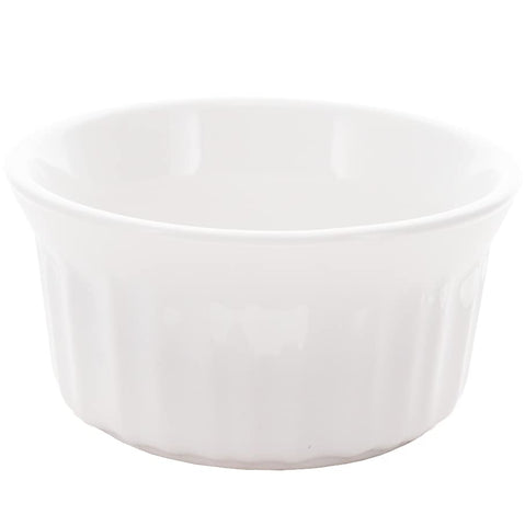 Ramequines RS4 blancos, superficies no porosas que evitan olores y sabores.