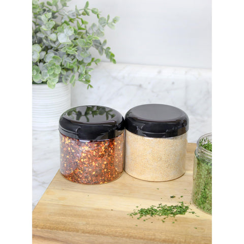 Cornucopia Brands tarro claro de cuerpo recto de 16 oz para ver contenido fácilmente.