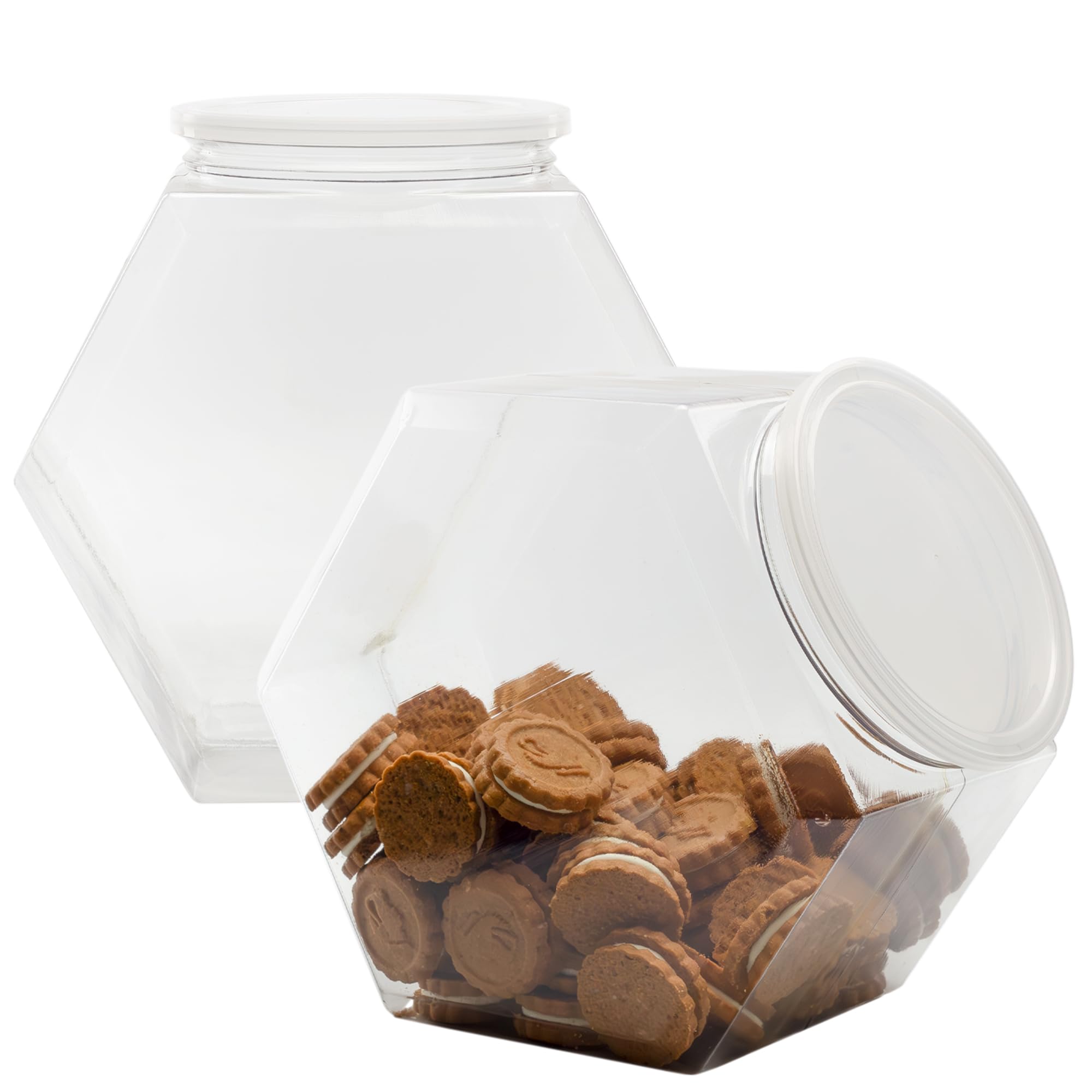 Tarro de Cornucopia Brands de galón para dulces, dos piezas, almacenamiento práctico.