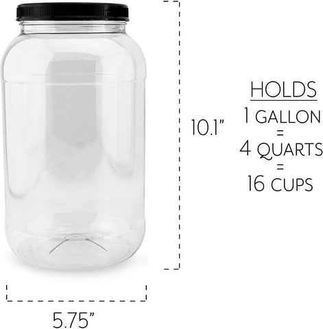 Tarro transparente de Cornucopia Brands para despensa y cocina ordenada.