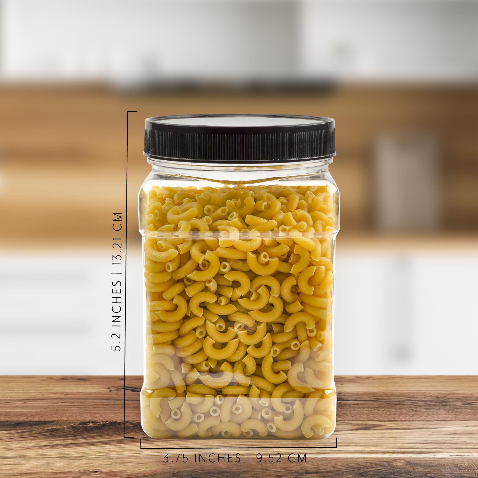 Uso de snacks en tarros Cornucopia Brands para despensa ordenada