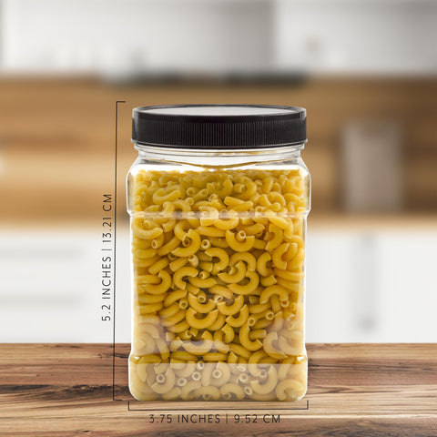 Uso de snacks en tarros Cornucopia Brands para despensa ordenada