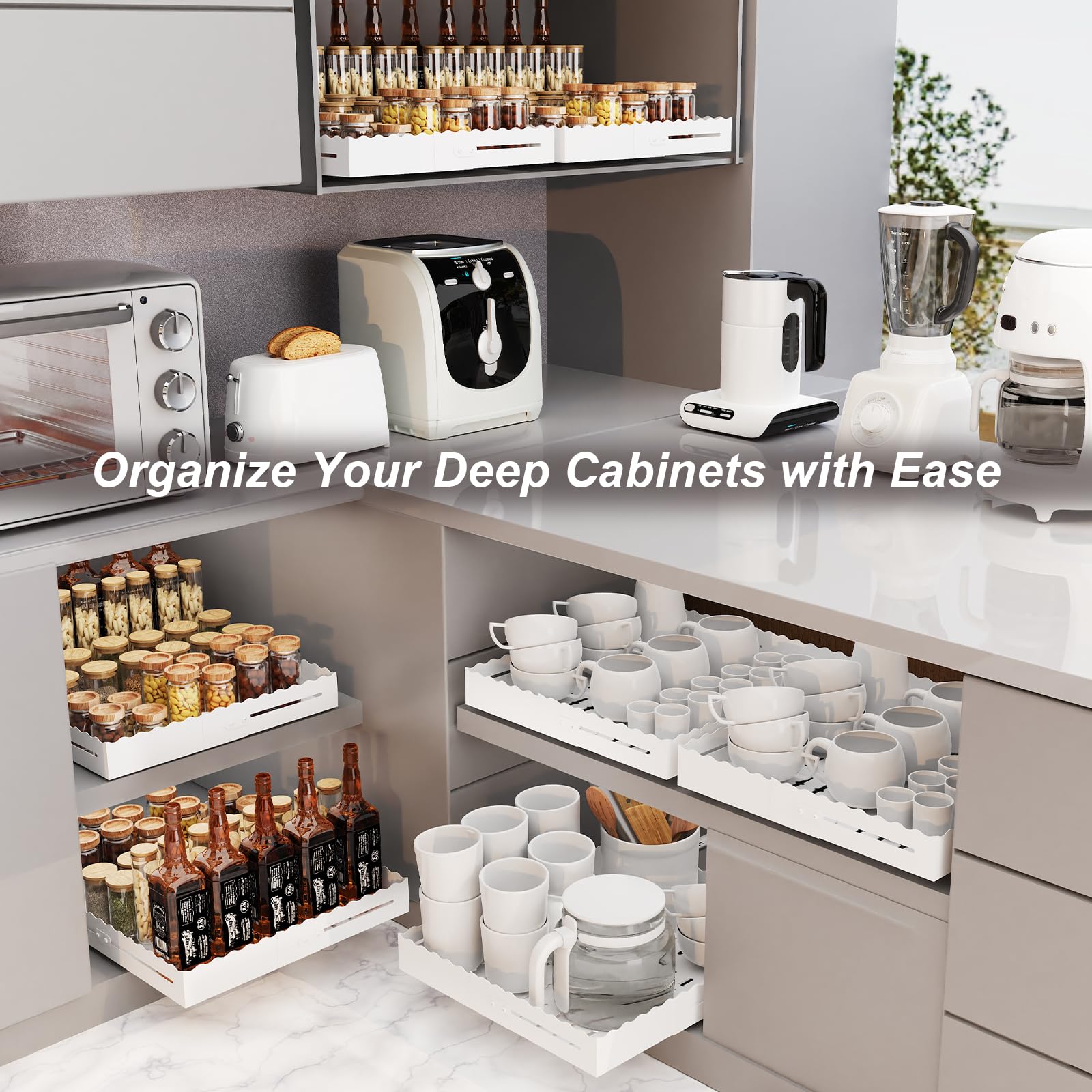 Cocina y despensa organizadas con Cortile, acceso rápido a productos