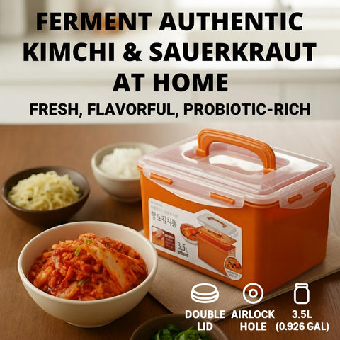 Capacidad familiar de 3,5 L para fermentación