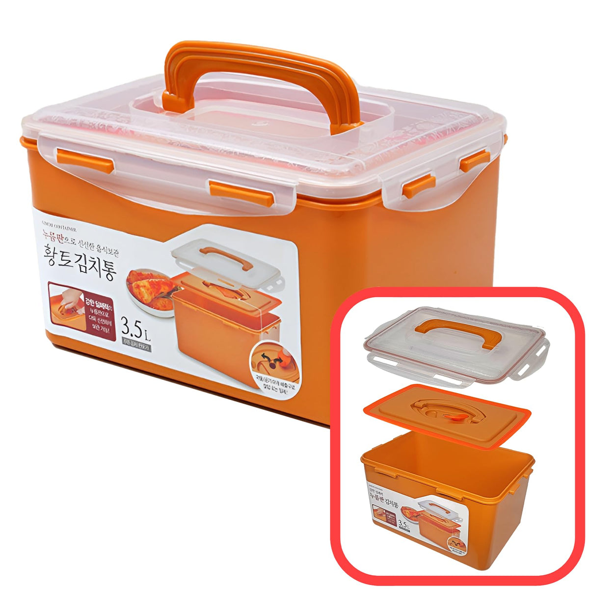 Contenedor Corvalezy de fermentación 3,5 L para kimchi y encurtidos