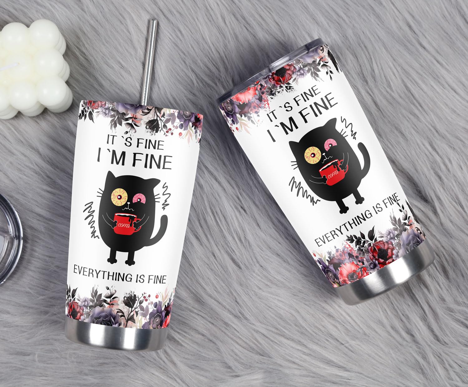Cosictic taza con aislamiento doble mantiene bebidas frías y calientes por horas