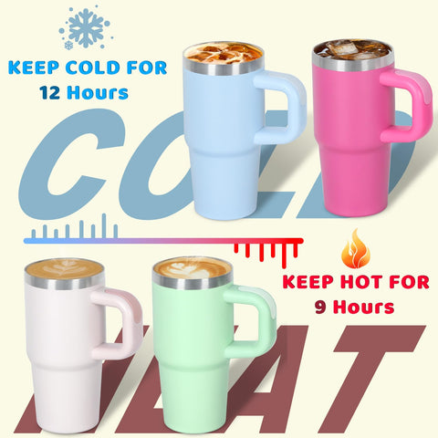 Cosictic vaso 14oz con aislamiento doble mantiene bebidas frías o templadas por más tiempo.