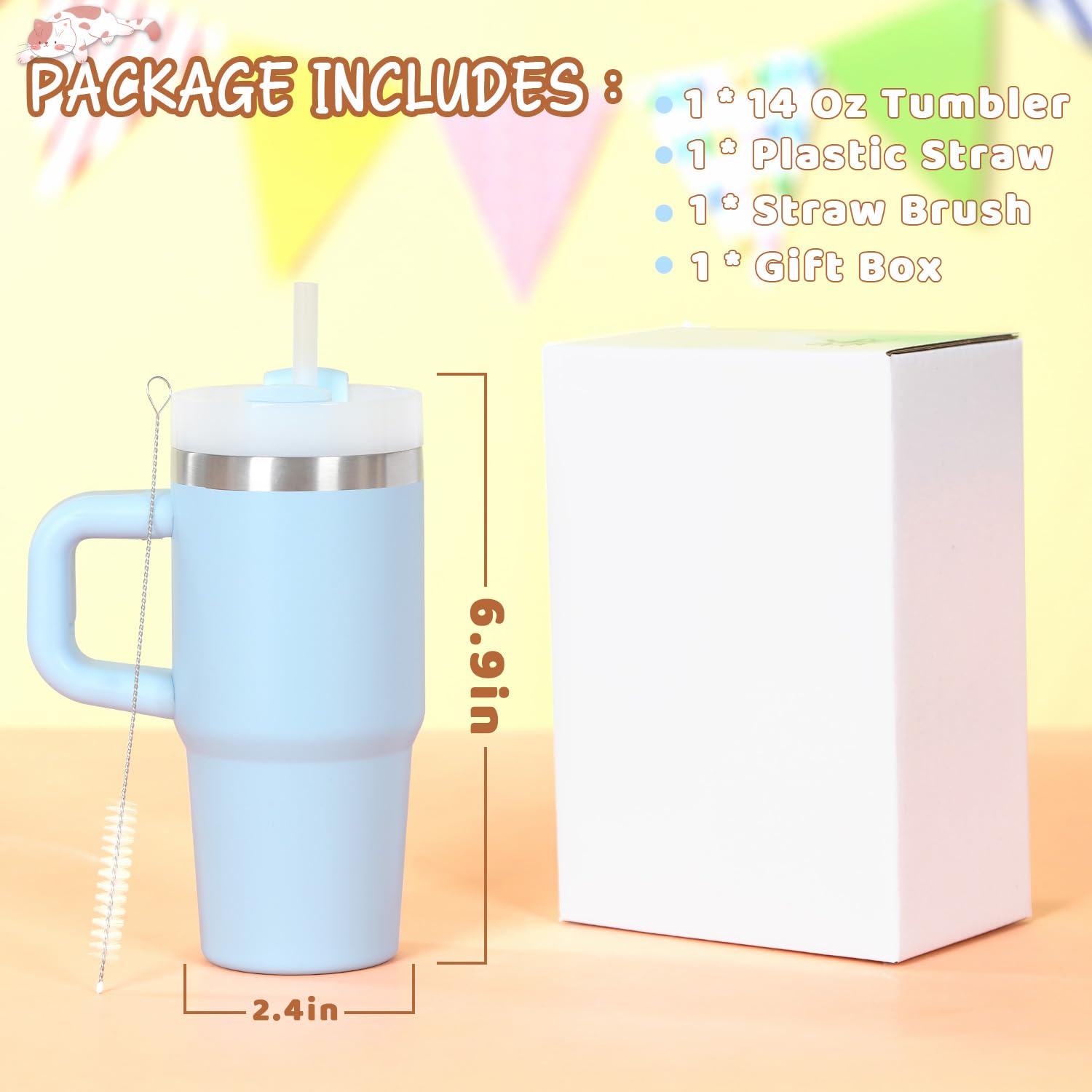 Cosictic vaso térmico apto para uso diario en casa, escuela y salidas