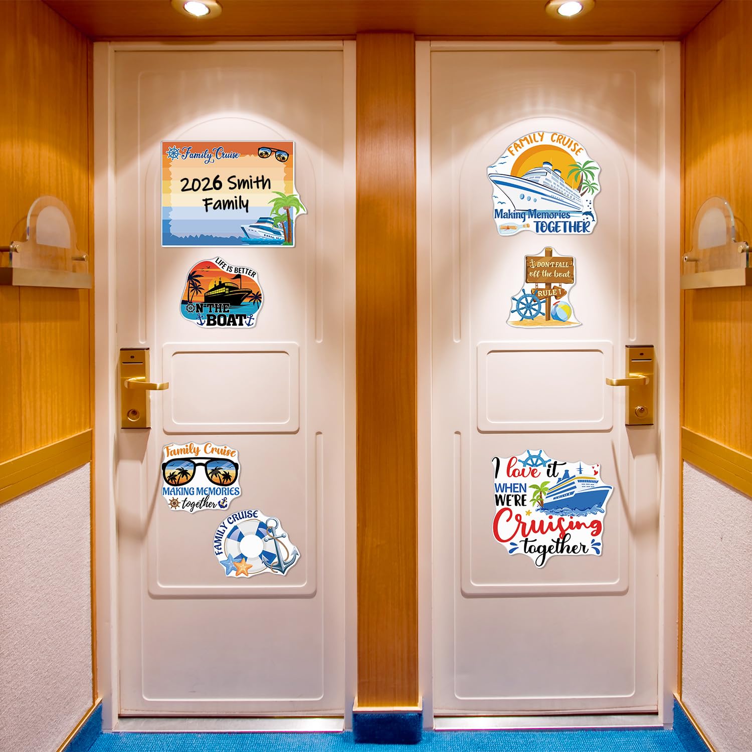 Cosmisun imanes para puerta en superficies metálicas, decoración versátil