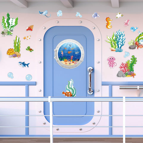 Cosmisun imán de puerta coral, decora con calidez marina.