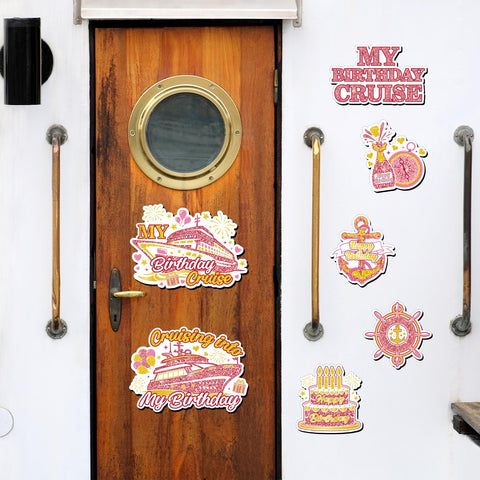 Cosmisun imán de puerta para crucero detalle rosado, fácil de colocar