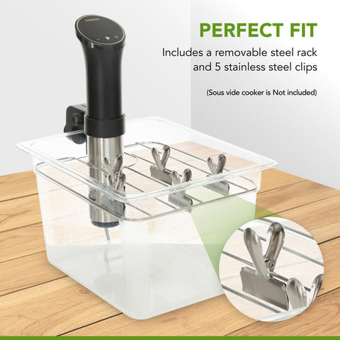 COSPARX clips de acero inoxidable 5 aseguran sujeción estable de los ingredientes.