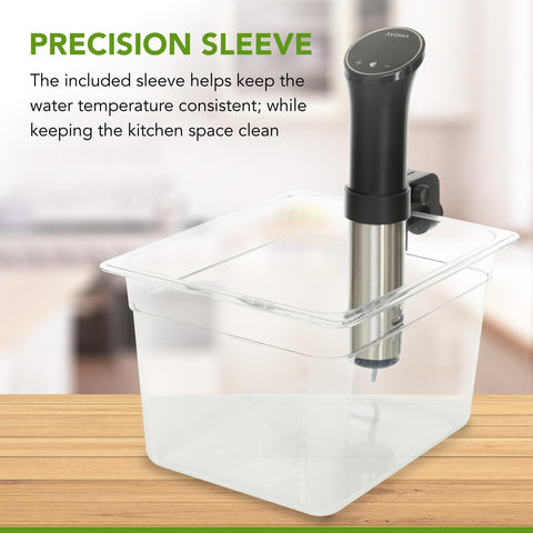 COSPARX contenedor sous vide 12 qt – minimiza evaporación y mantiene calor