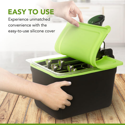 COSPARX funda aislante de neopreno protege el contenedor y reduce pérdidas de calor.