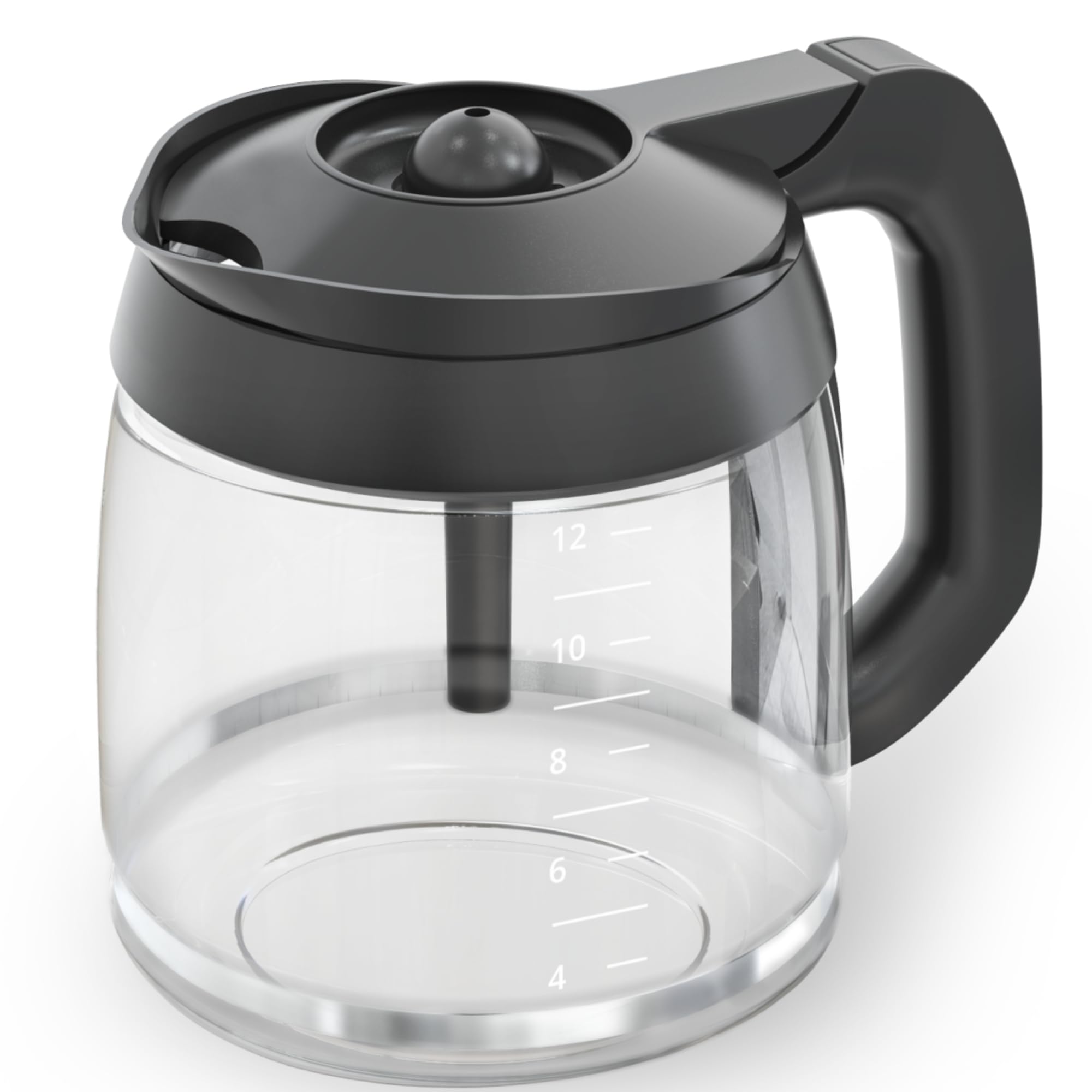 COSPARX jarra de cristal 12 tazas, ideal para grandes lotes de café.