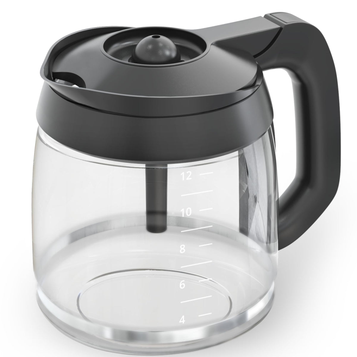 COSPARX jarra de cristal 12 tazas, ideal para grandes lotes de café.
