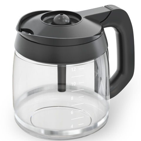 COSPARX jarra de cristal 12 tazas, ideal para grandes lotes de café.