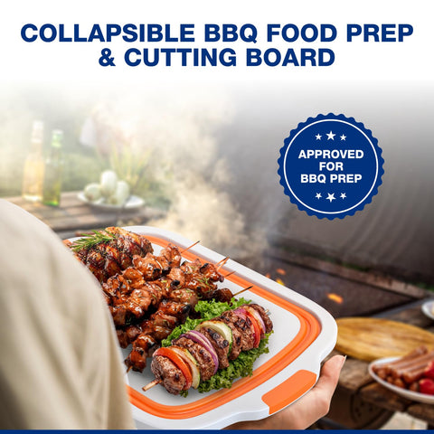 COSPARX tabla de cortar integrada para preparación rápida junto a la barbacoa.