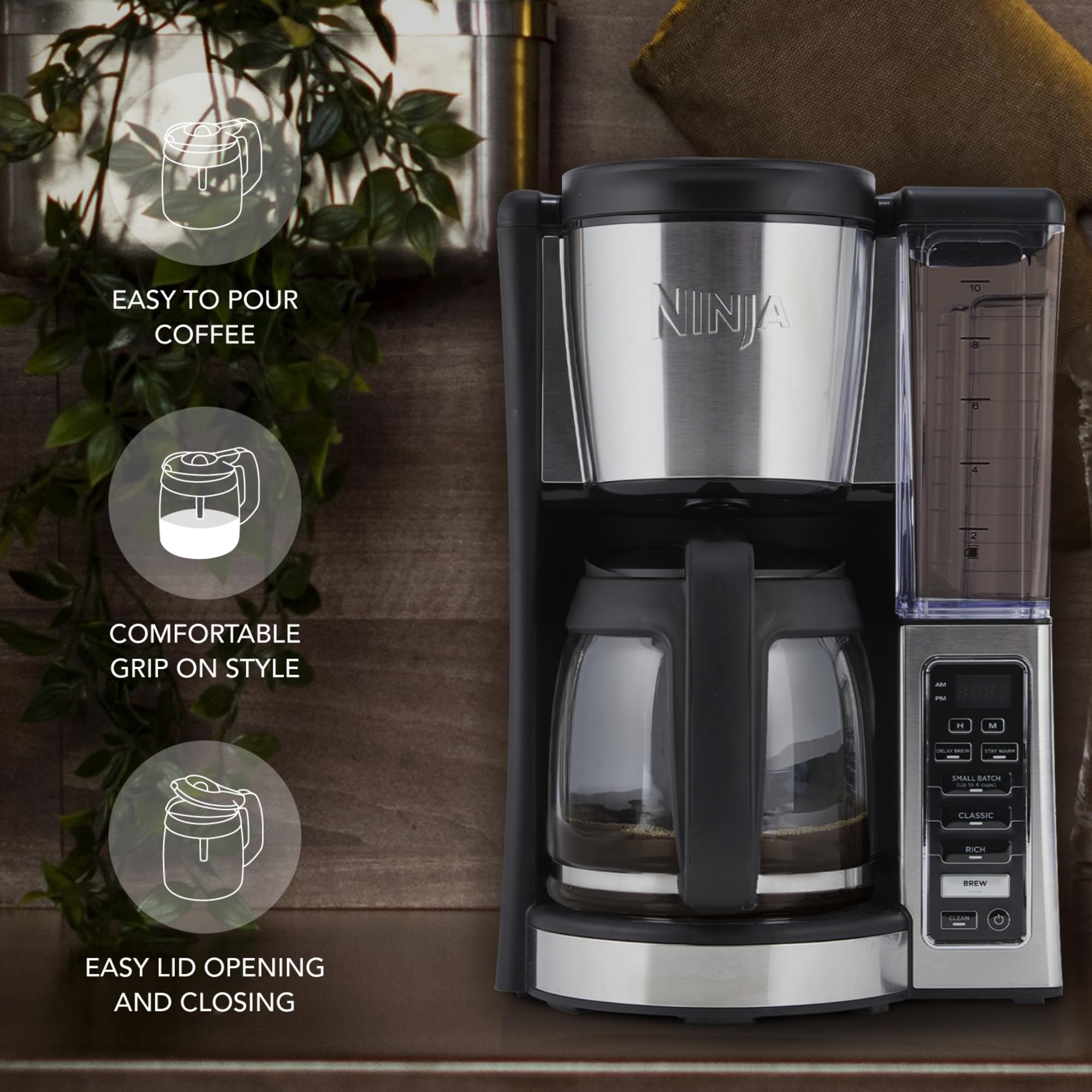 COSPARX tapa hermética, cierre seguro para conservar café.