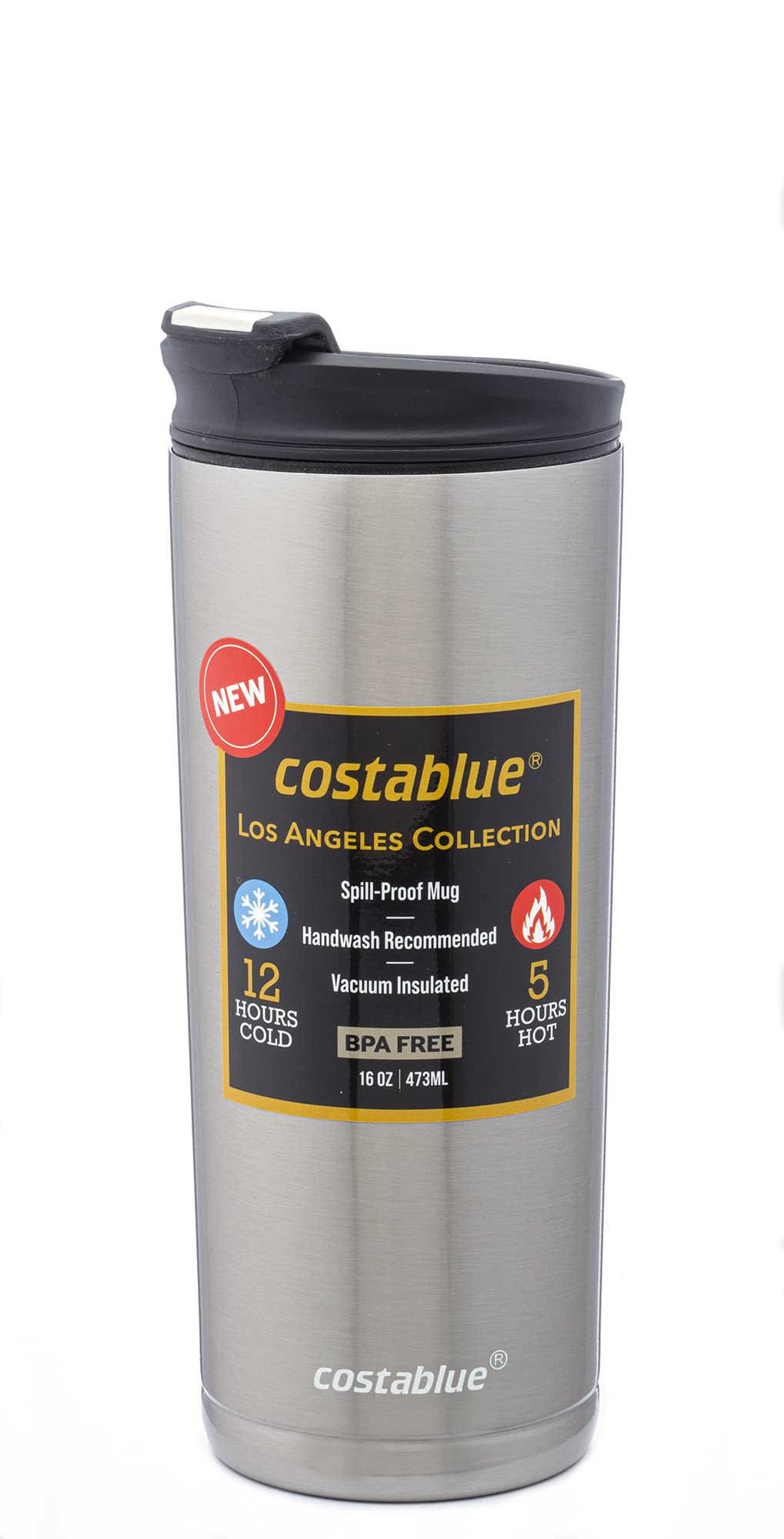 Costablue Taza de Viaje 16oz mantiene calor ideal para café en ruta