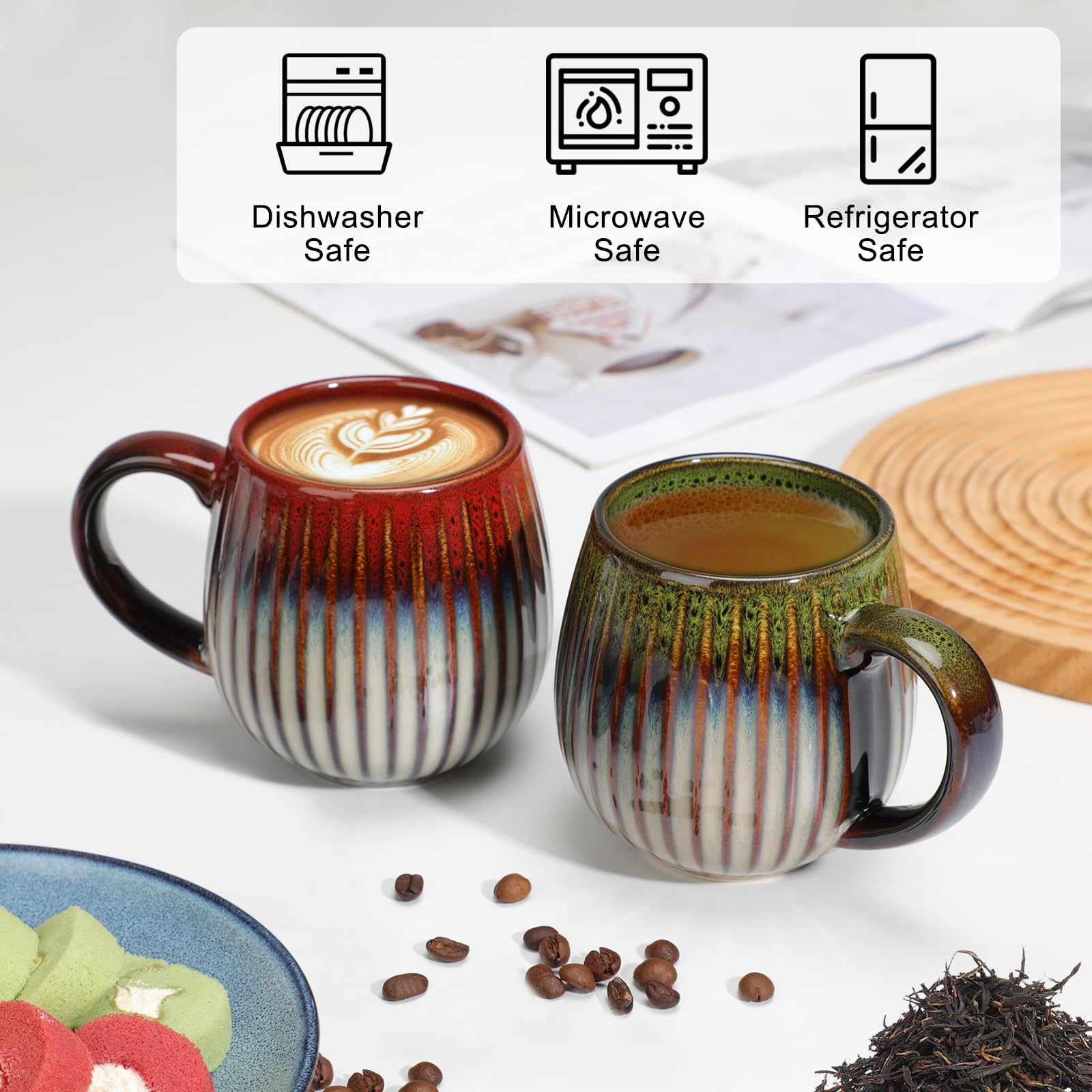 CosyCorner taza cerámica de 550 ml, gran capacidad para café o té.