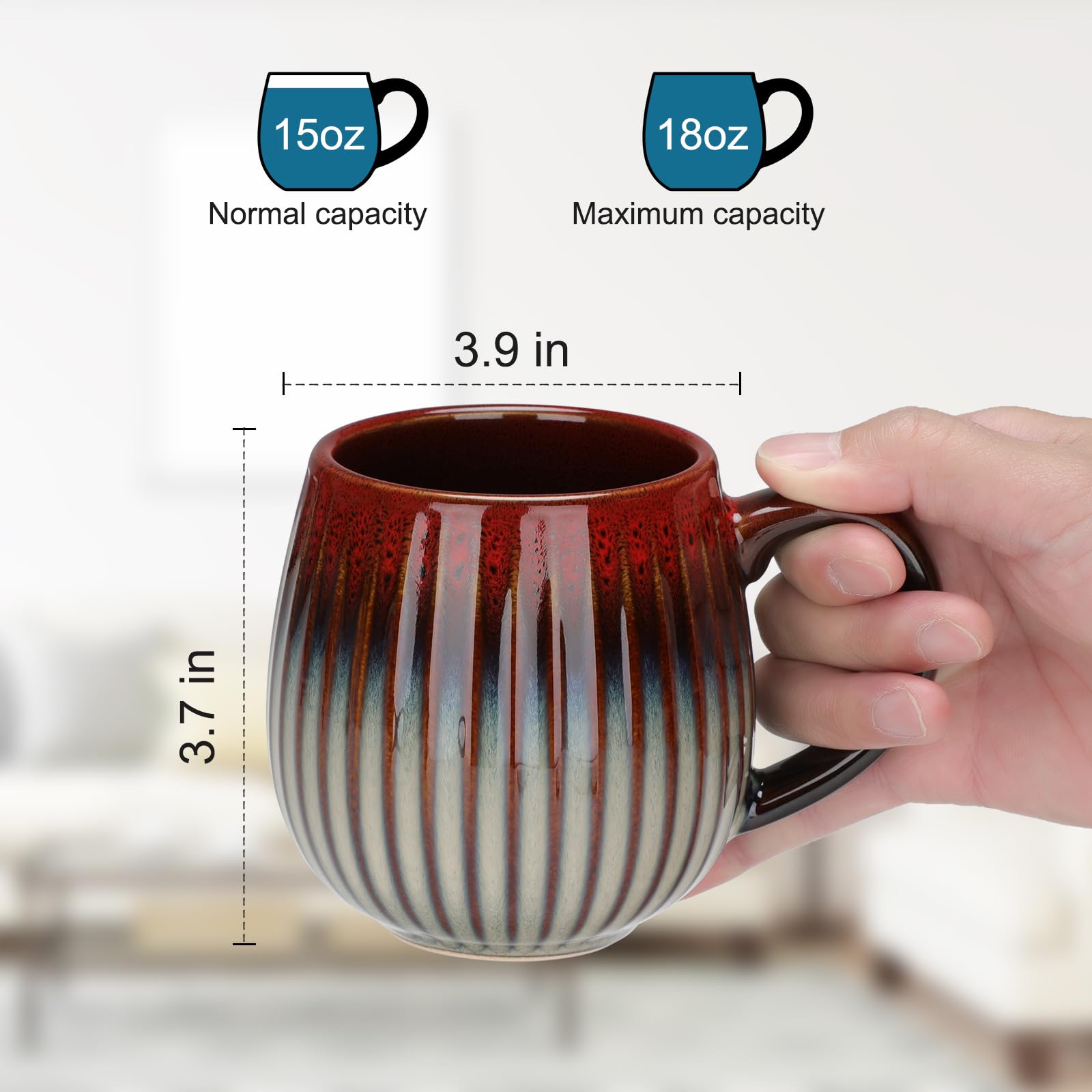 CosyCorner taza cerámica resistente y fácil de limpiar para uso diario.